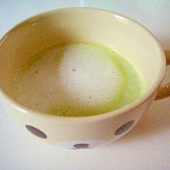 泡立つ、抹茶カプチーノ(全工程写真あり)